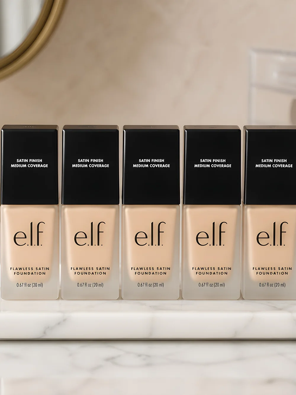 Flawless Satin Foundation - In SNOW SATIN FINISH- SET OF 5